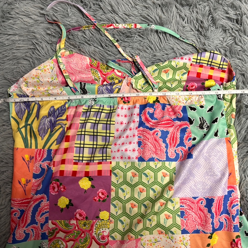 Colorful Patchwork Mini Dress - Picture 10 of 14